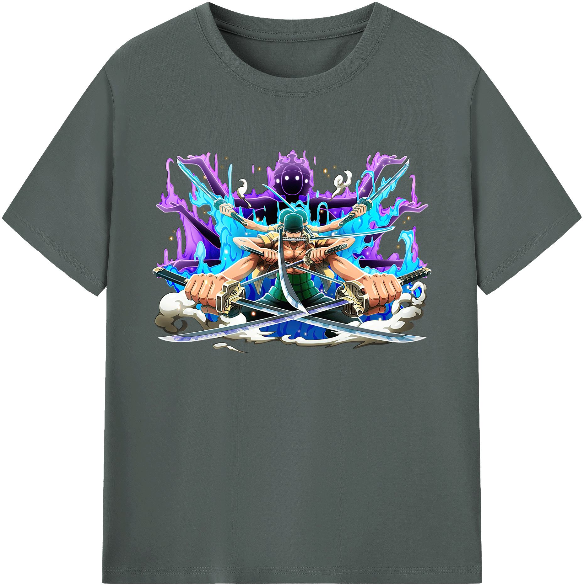 ワンピース ロロノア・ゾロ ONE PIECE Roronoa Zoro 綿100％ メンズ半袖Tシャツ｜肌触りやわらか＆通気性